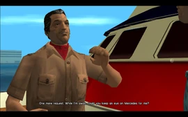 Before Tommy goes, Cortez asks him for a one last favor. He asks Tommy to look after his daughter Mercedes while he is gone.