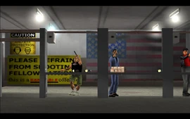 Tommy and Cassidy prepare to shoot.