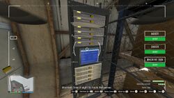 Maintain line of sight to hack the server.