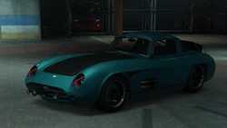 The R4LLY Stirling GT seen in Vehicle Cargo missions, GTA Online