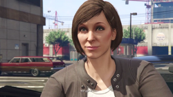Karen as she appears in Grand Theft Auto Online.