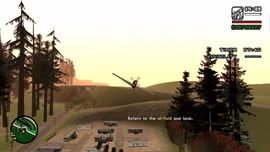 After delivering, CJ must return to the airfield.