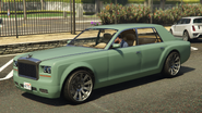 The Super Diamond Modded 2 Super Diamond in Grand Theft Auto V. (Rear quarter view)