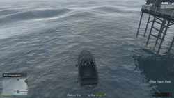 Deliver the boat to the drop off.