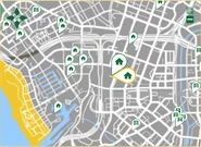 The location on the map, as seen on the Dynasty 8 website.