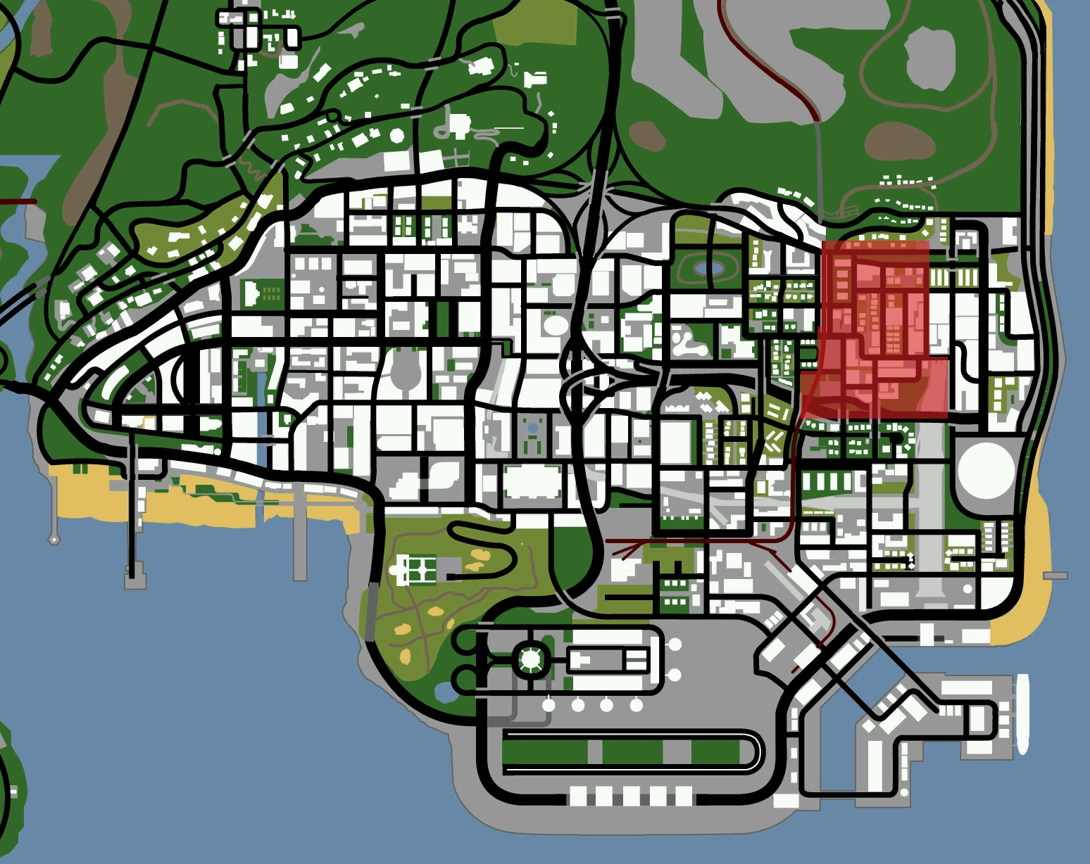 Where is East Los Santos Located In GTA 5?
