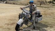 A Highway Patrol officer on his Police Bike.