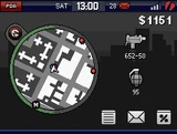 HUD-GTACW.png (39 KB) In the Nintendo DS version of GTA Chinatown Wars, the information that would have been on the HUD in earlier games (except for the Wanted Level and place/car names) are moved to the bottom screen as part of the PDA.
