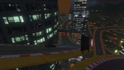 The racers continue back down