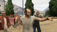 Trevor, Ron and Wade after Trevor killed Johnny Klebitz.