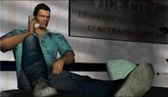 The iconic scene of Tommy Vercetti speaking to Sonny Forelli after the deal.