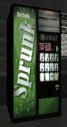 A Sprunk vending machine inside Kaufman Cabs in GTA Vice City.