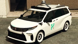 A KnoWay Vivanite with the  livery and front bumper