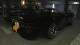 Brucie's updated D481TCH Banshee in the LS Car Meet in Grand Theft Auto Online (front view)