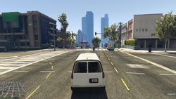Chasing D in the van.