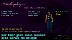 Harris Mint in the character selection menu