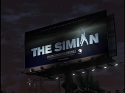 A billboard advertising the movie.