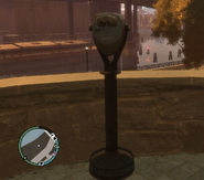 Public binoculars in Union Drive East near the Middle Park East Safehouse