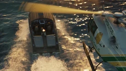 The rear of a  Police Maverick in the 