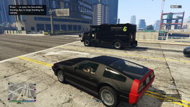 The all-black Stockade in Grand Theft Auto Online.