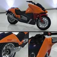 The Vindicator on Legendary Motorsport in the enhanced version. Note the secondary-coloured front fork legs.