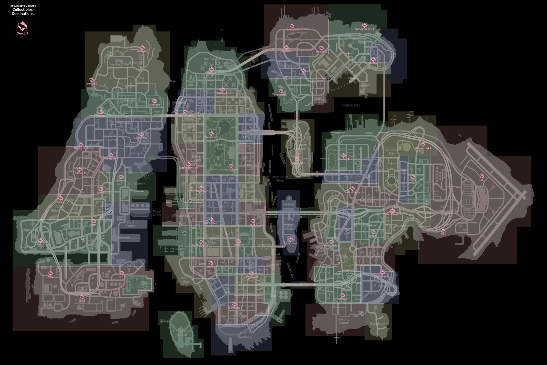 gta 4 secret cars locations map