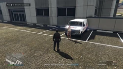 Deliver the hard drives to the journalist.