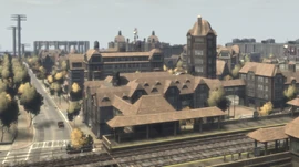 Meadow Hills as seen from Lynch Street Station.