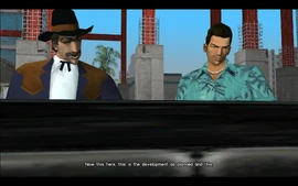 Avery shows Tommy some construction plans.