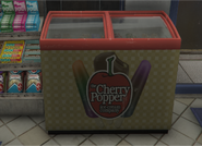 A Cherry Popper ice cream freezer at LTD Gasoline in GTA V.