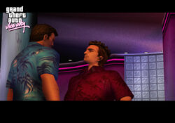 Tommy and Kent Paul talking.