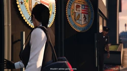 Vincent comes out of the station advising the protagonist not to enter