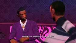Jizzy questions for what he's a liability.