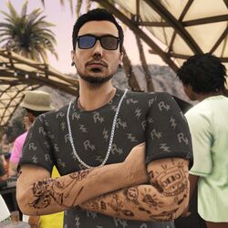 Rockstar Gray Pattern Tee.