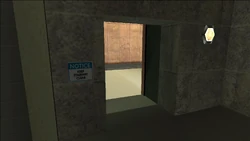 Entrance to the lobby in the second floor.