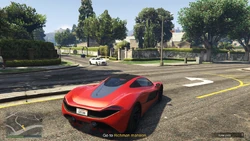 Arriving at the mansion.