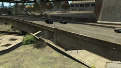 The entrance to the underground tunnel.