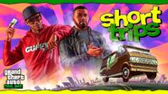 Second promotional artwork for the Short Trips, featuring Lamar and Franklin.