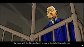 ARudeAwakening-GTACW-SS2.jpg (118 KB) Hsin tells Huang that his friendship with the Messina Crime Family is "in the toilet" thanks to Huang attacking Jimmy Capra's men for Rudy D'Avanzo.