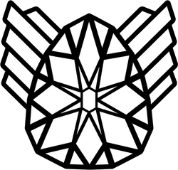 Alternative logo, seen on the  and used as the graphic of the Buckingham Luxe Tee