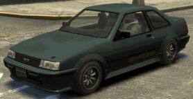 A Futo in GTA IV. (Rear quarter view).