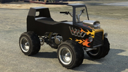 The Hot Rod Blazer in the original version of GTA V. (Rear quarter view)