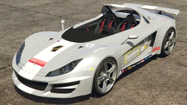 A Locust with the Escalera livery in Grand Theft Auto Online. (Rear quarter view)