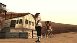 He tells CJ to hurry up, before ending the call.