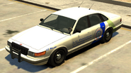 The slick-top NOOSE Cruiser in Grand Theft Auto IV. ((Rear quarter view)