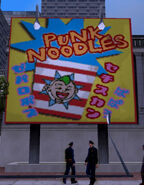 A Punk Noodles advert in Staunton Island, GTA III.