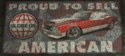 Old Globe oil advertisement