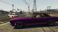 Shooting at incoming Ballas.