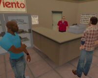 Vic and Marty Jay Williams collecting protection from a Cholos-controlled Verdi shop.