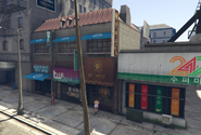 Vespucci Boulevard, Little Seoul, opposite Arirang Plaza.